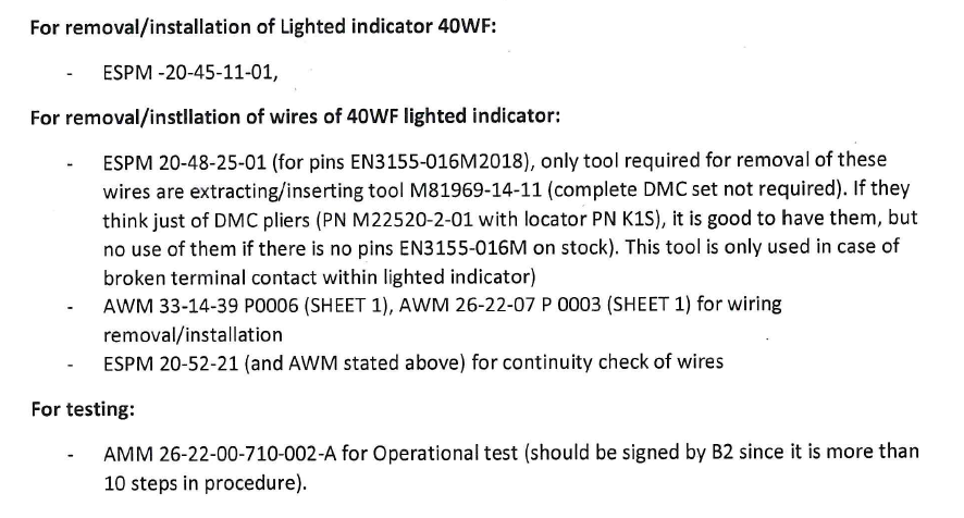 ESPM 20-48-25-01 - Pin Crimping A320 - Information - ESPM 20-48-25-01 - Pin Crimping